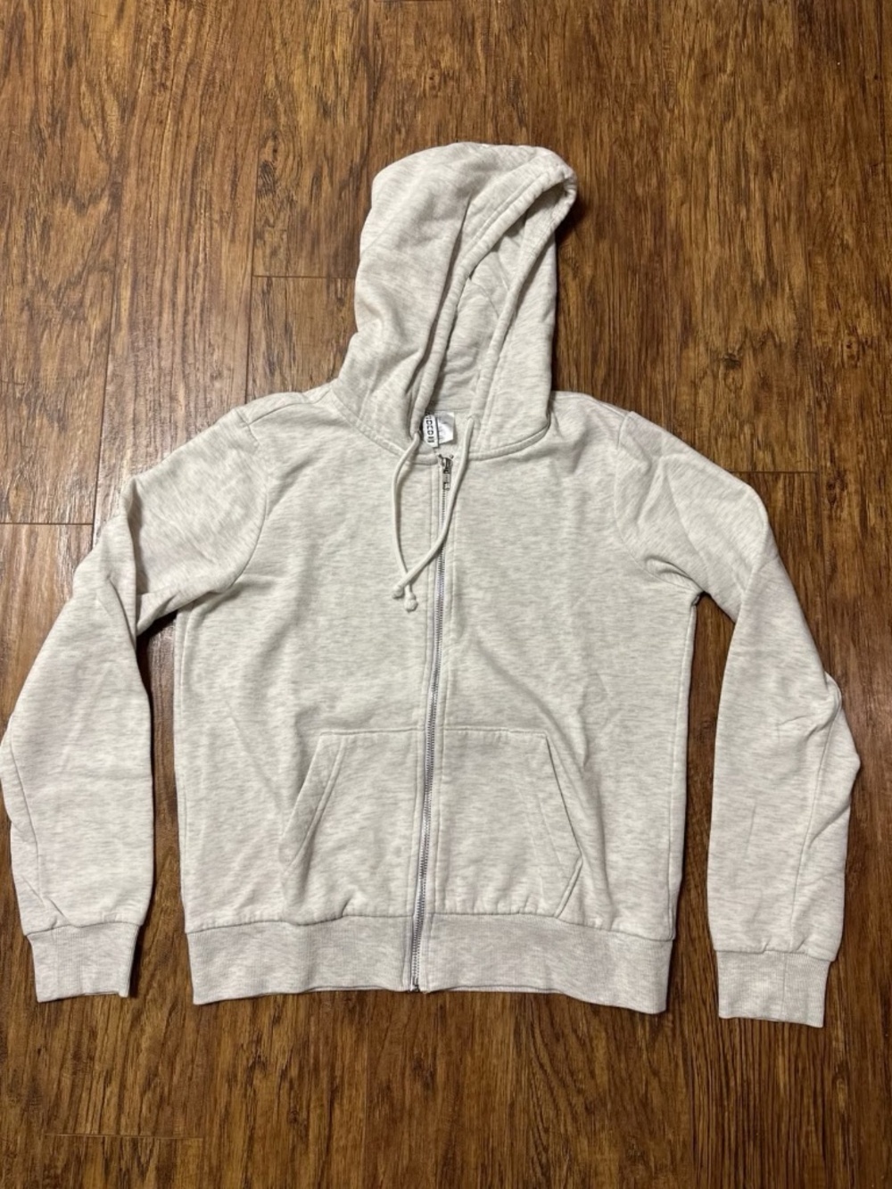 H&M Divided Full-Zip Hooded Sweatshirt Grey Size Small